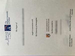 University of Birmingham Dubai degree