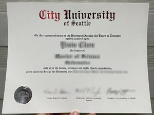 City University of Seattle degree