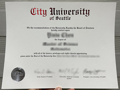 Why I choose to buy a fake City University of Seattle degree online?