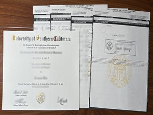 USC degree and transcript