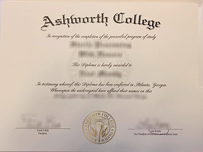 Where to create a fake Ashworth College diploma certificate?