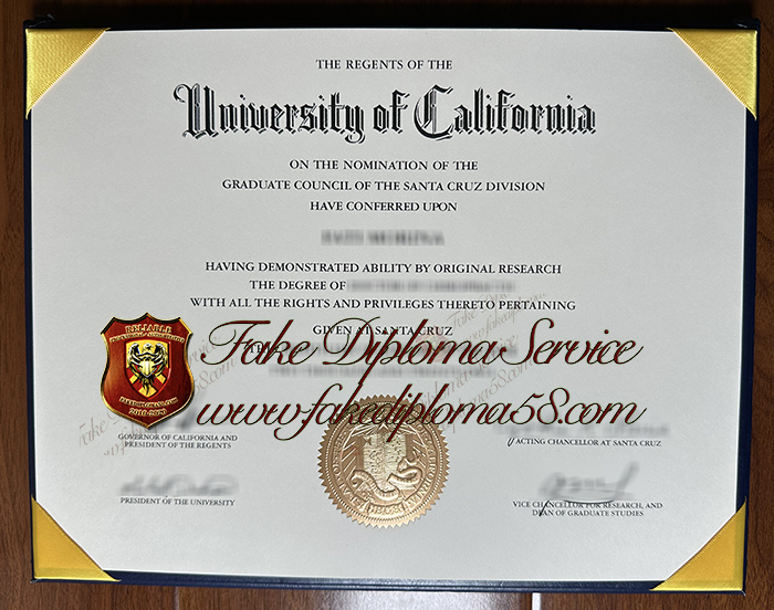 UC SANTA CRUZ diploma