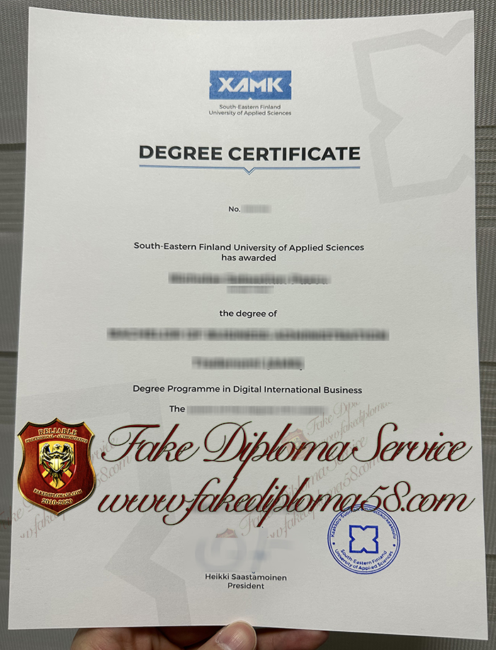 Xamk diploma certificate