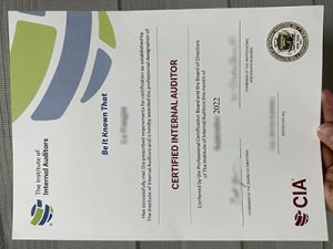 CIA certificate