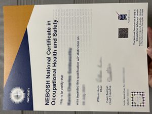 NEBOSH certificate