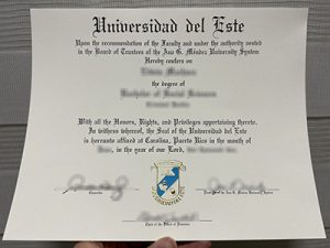 Universidad Del Este degree