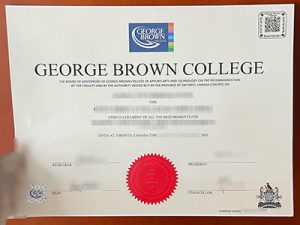 George Brown College diploma