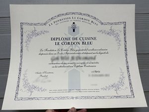 Le Cordon Bleu diploma