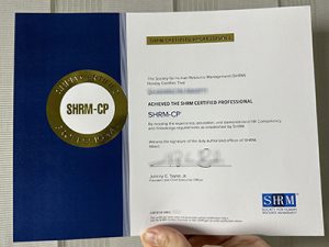 SHRM-CP certificate