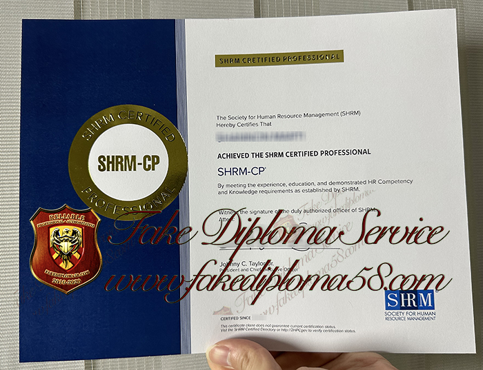 SHRM-CP certificate