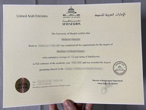 University of Sharjah degree