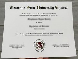 Colorado State University System degree