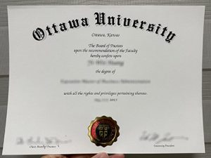 Ottawa University diploma