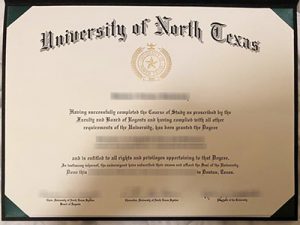 University of North Texas diploma