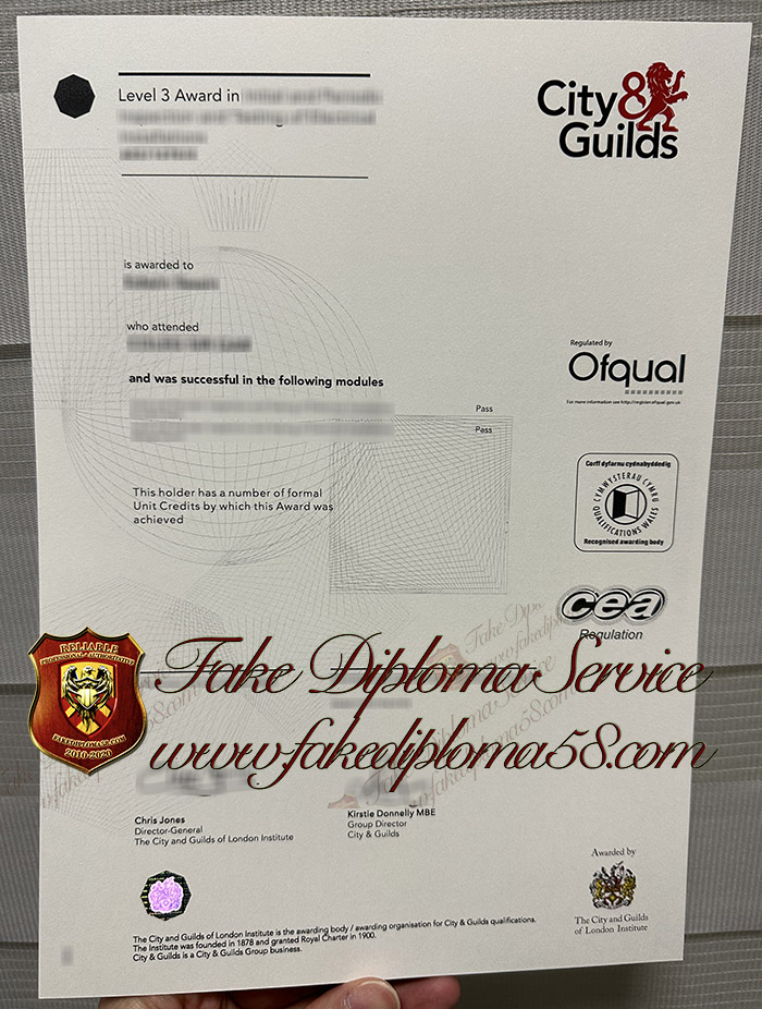 City&Guilds certificate