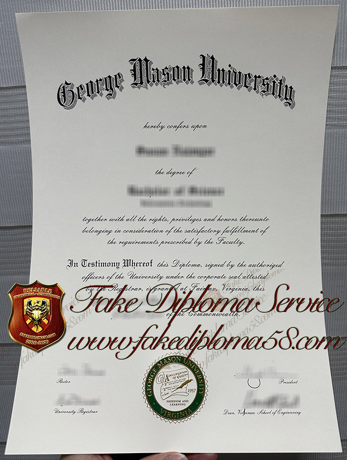 George Mason University diploma