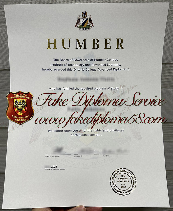 Humber College diploma