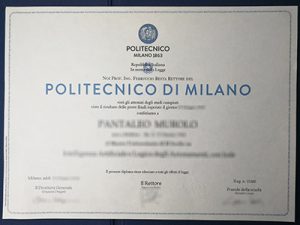 Politecnico di Milano diploma