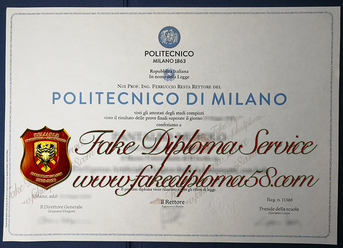 Politecnico di Milano diploma