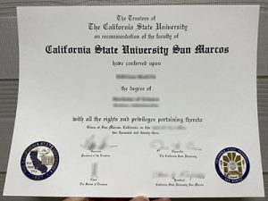 California State University San Marcos diploma