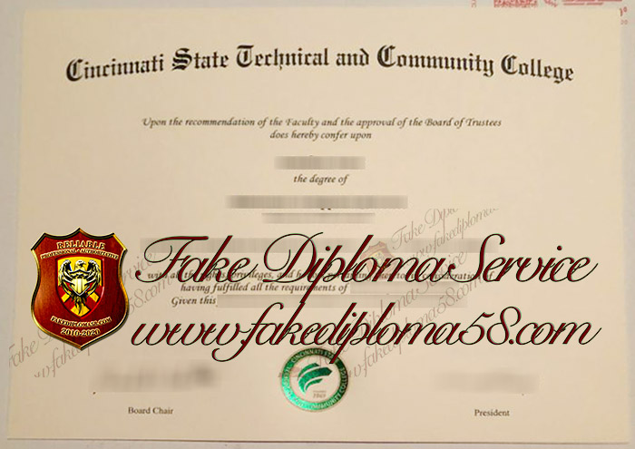 Cincinnati State Technical and Community College diploma