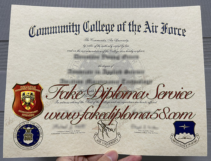 Community College of the Air Force diploma