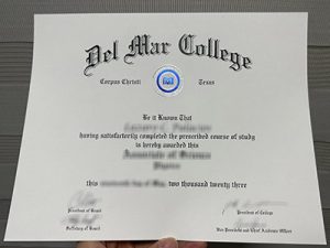 Del Mar College diploma