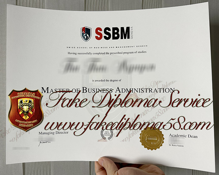 SSBM Geneva diploma