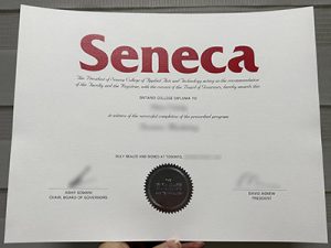 Seneca College diploma