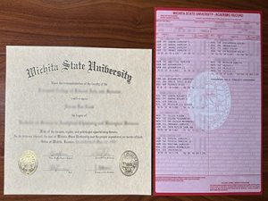 Wichita State University diploma and transcript