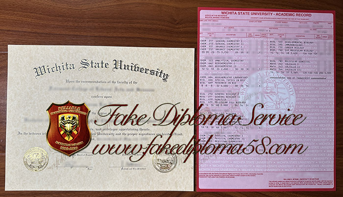 Wichita State University diploma and transcript