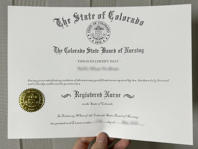 How to create a fake Registered Nurse certificate in Colorado for a job?