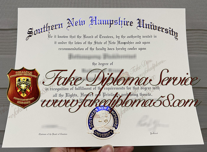 Southern New Hampshire University diploma