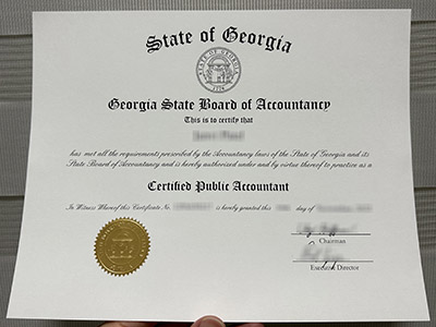 The best way to obtain a fake State of Georgia CPA certificate in 2023.