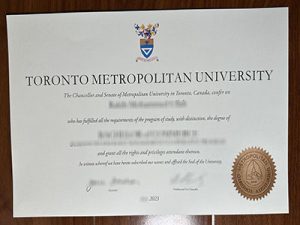 Toronto Metropolitan University diploma