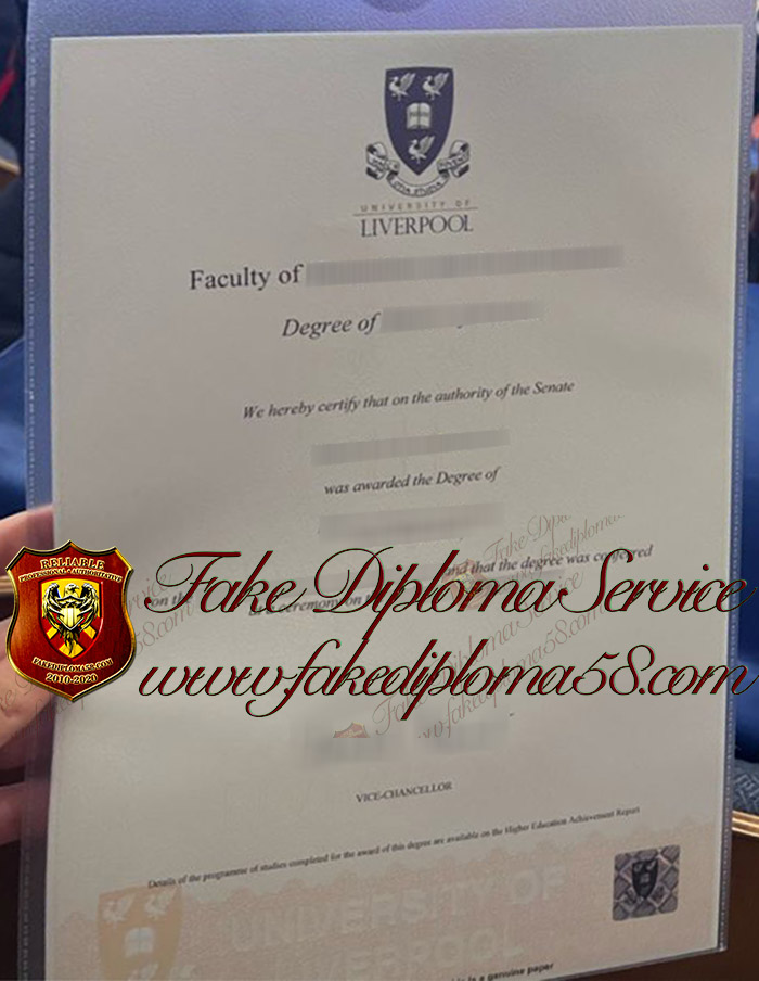 University of Liverpool diploma