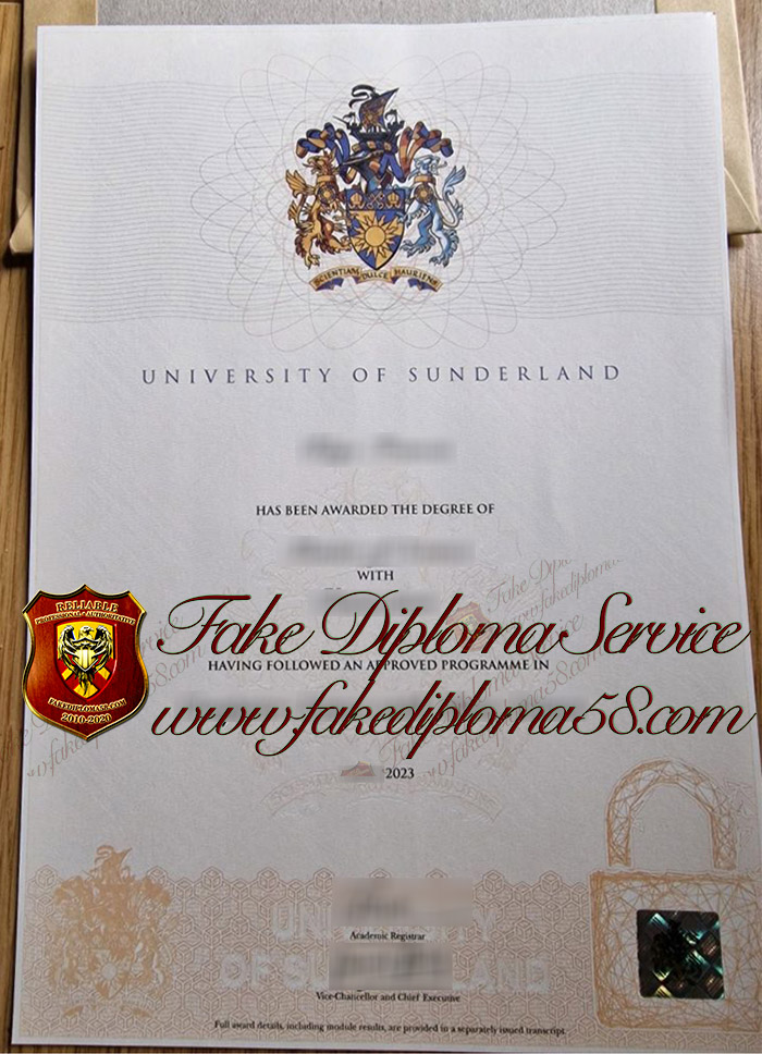 University of Sunderland diploma