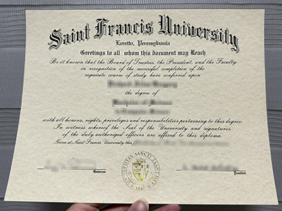 How to create a 100% copy Saint Francis University diploma online?