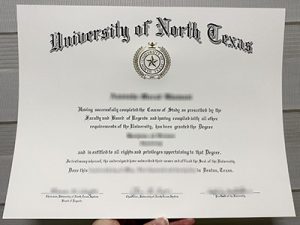 University of North Texas diploma