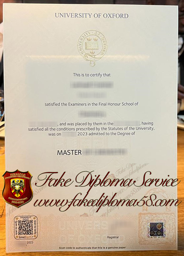 University of Oxford diploma
