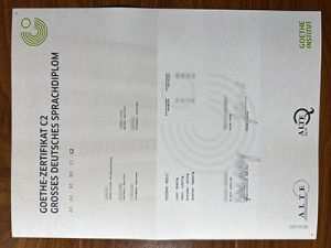 Goethe-Zertifikat C2 certificate