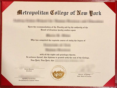 How to create a fake Metropolitan College of New York diploma?