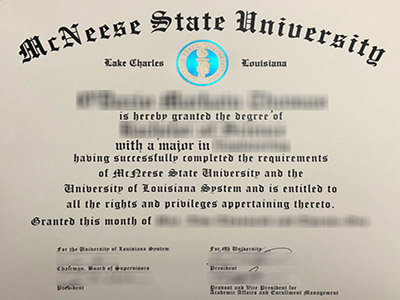 How to create a 100% copy McNeese State University diploma certificate?