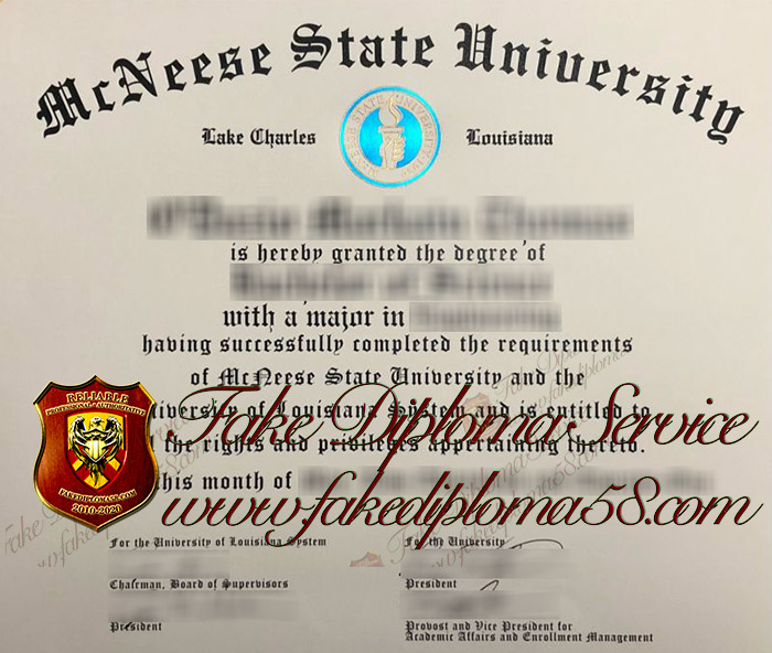 McNeese State University diploma