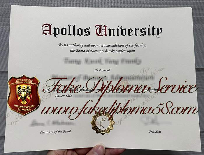 Apollos University diploma