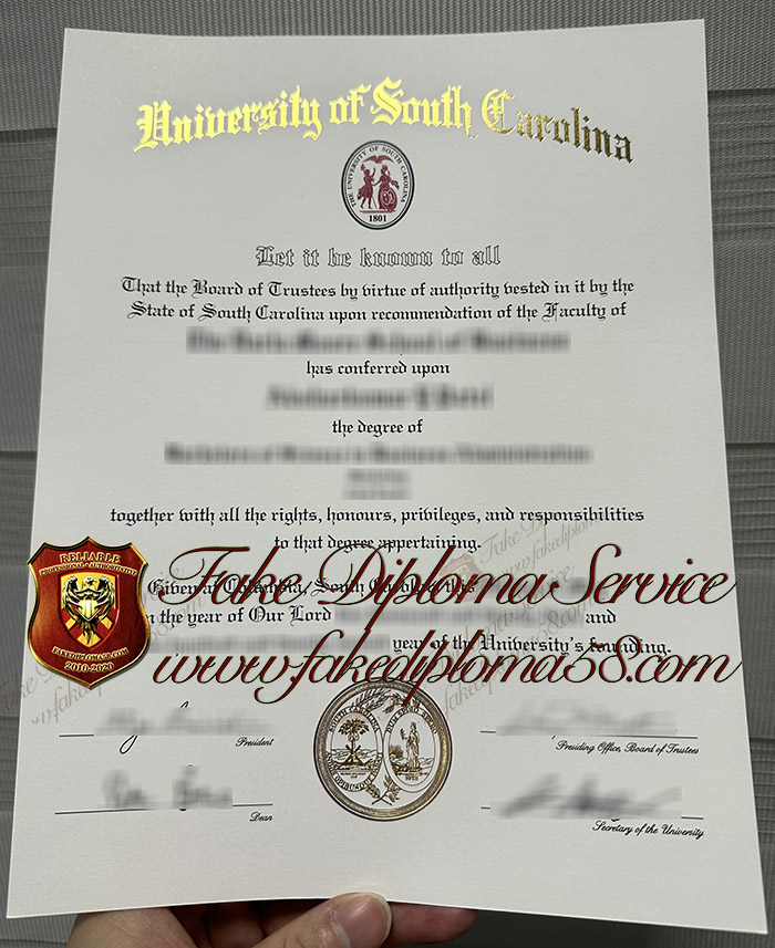 University of South Carolina diploma