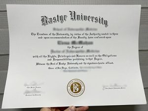 Bastyr University diploma