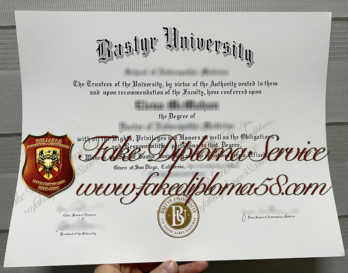 Bastyr University diploma