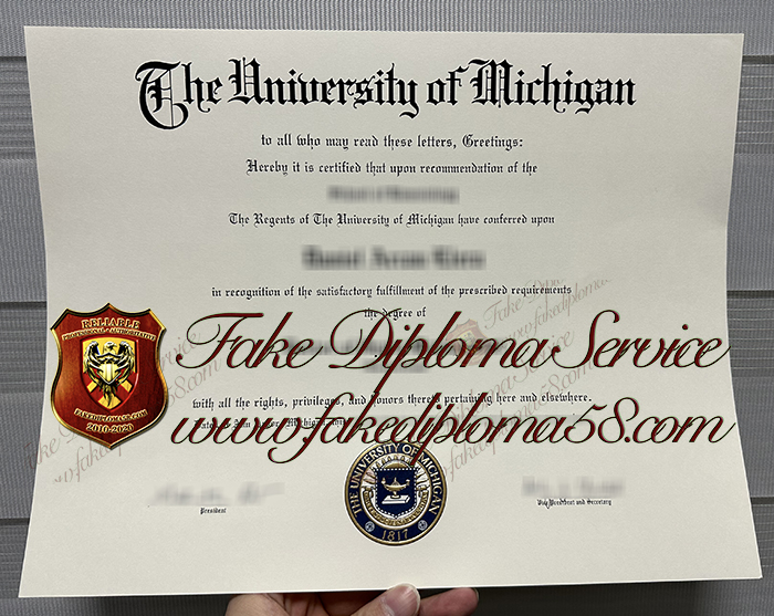 University of Michigan diploma