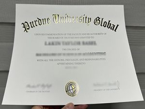 Purdue University Global diploma